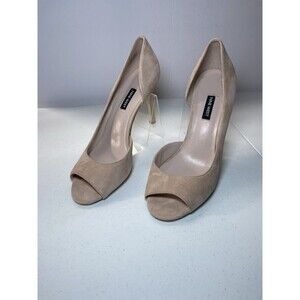 Nine West Jeff D'Orsay Pump, Light Natural Suede, Womens 10 M